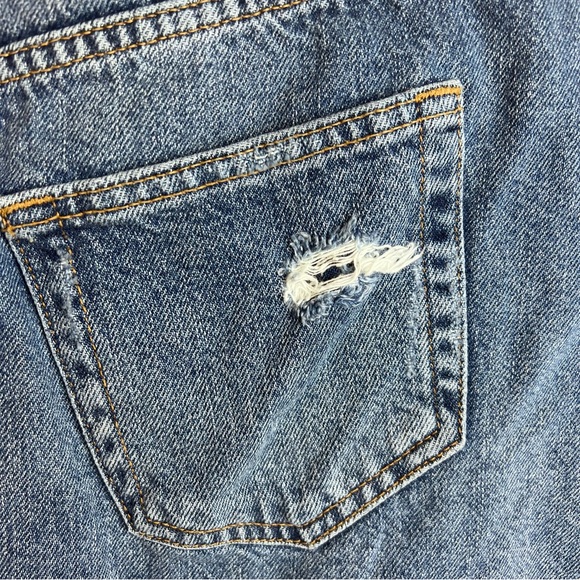 We The Free Distressed Denim Mini Skirt Size 30 - Picture 7 of 11